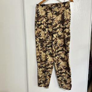 Mens Vintage Size W36 Camo Cargo Pants Old Skool Urban Wear Military Hunter NWOT